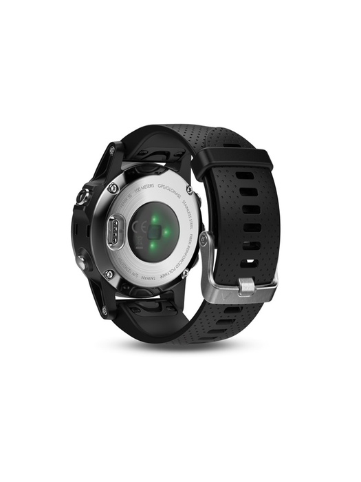 фото Garmin FENIX 5 PLUS серебристые с черным ремешком