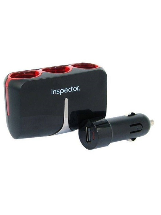 фото Разветвитель на 3 прикуривателя и USB Inspector AW-Z46