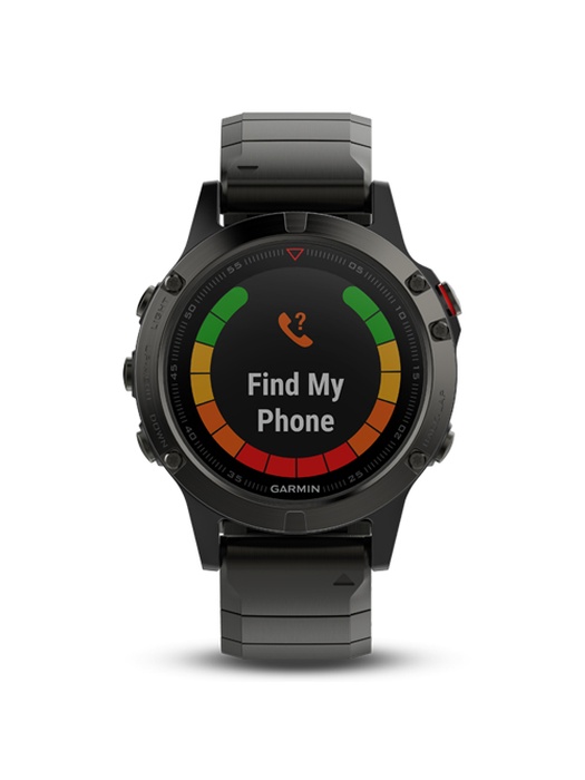 фото Garmin FENIX 5X SAPPHIRE серые с металлическим браслетом (010-01733-03)