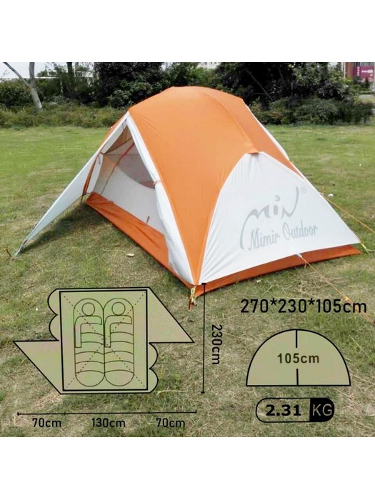 фото Палатка-шатер Mircamping PRO Art 6022-X (алюминиевые дуги, 2-х местная)