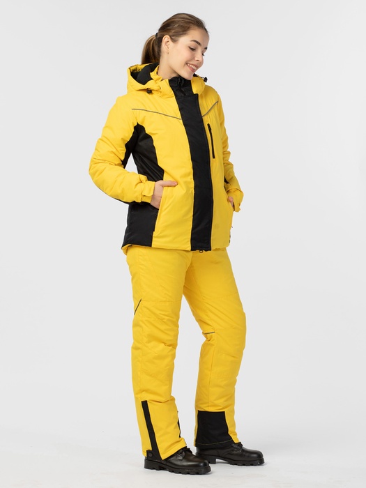фото Зимний женский костюм KATRAN ВЕГА -35 (Таслан, Желтый-Черный)