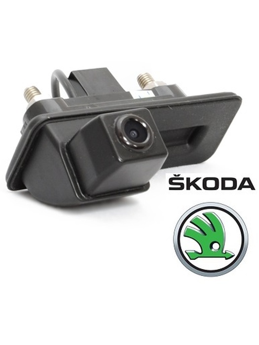 фото CMOS камера заднего вида для SKODA FABIA/ OCTAVIA/ ROOMSTER/ SUPERB/ YETI (#123), с ручкой багажника