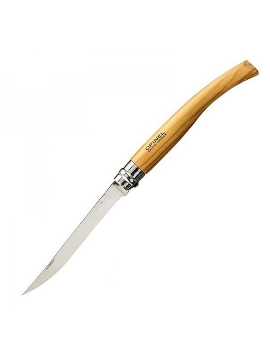 фото Нож филейный Opinel №12 (нержавеющая сталь, оливковое дерево)