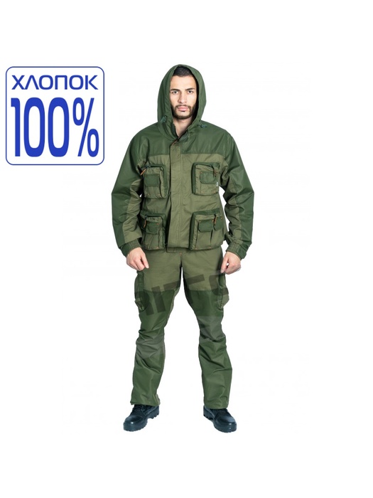 фото Летний костюм для охоты и рыбалки TRITON Тактик (Хлопок, зеленый)