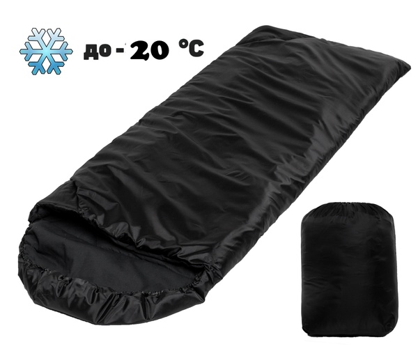 Спальный мешок одеяло армейский туристический военный зимний KATRAN Зимник до -20С (210 см)