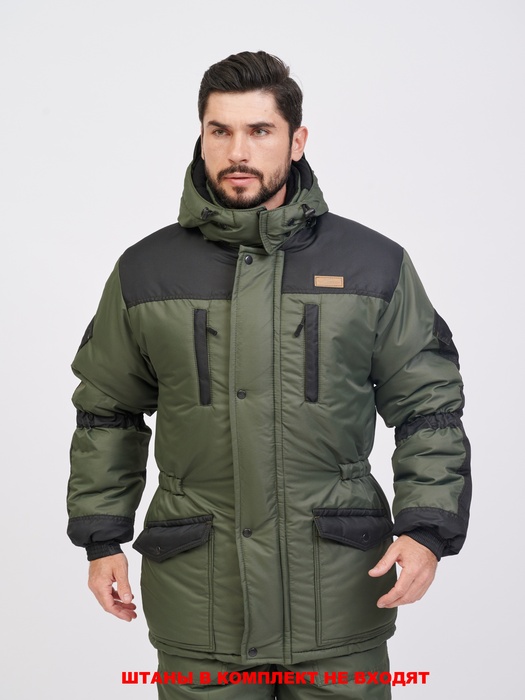 фото Куртка зимняя для охоты и рыбалки KATRAN АРХЫЗ-35°С (Таслан, хаки)