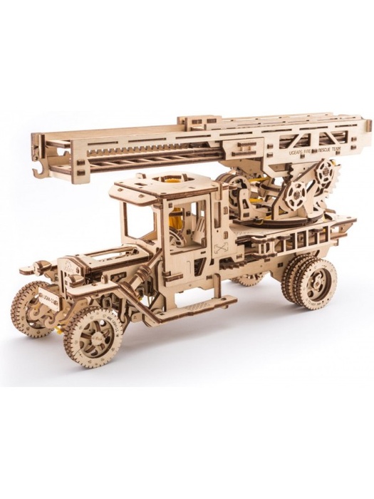 фото 3D деревянный конструктор UGEARS Пожарная лестница