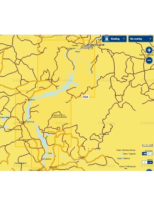 фото Карты Navionics Россия 5G764S Красноярское водохранилище