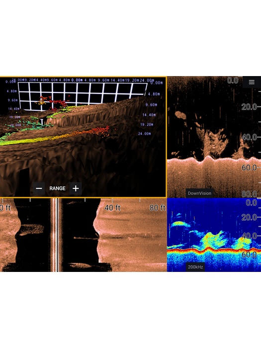 фото Raymarine AXIOM 12 RV, Multi-function 12" Display with integrated RealVision 3D, 600W Sonar with RV-100 transducer