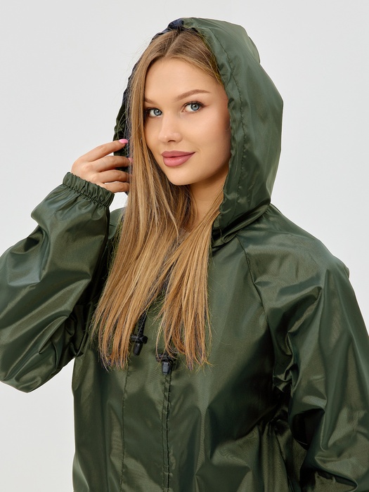 фото Дождевик женский пончо накидка KATRAN ГРОЗА (Оксфорд, хаки)