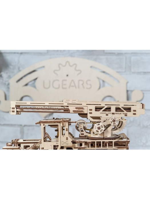 фото 3D деревянный конструктор UGEARS Пожарная лестница