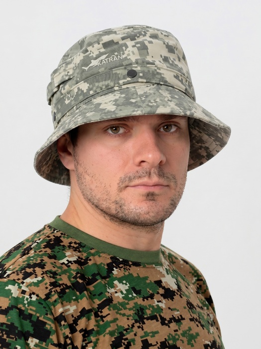 фото Панама с антимоскитной сеткой KATRAN КАЙМАН (Смесовая, Серый КМФ)