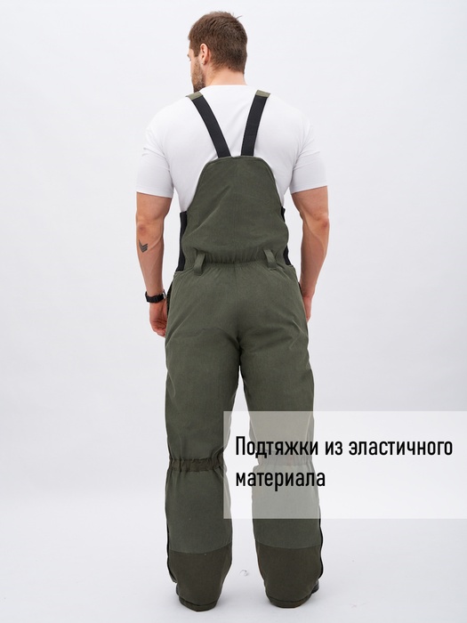 фото Костюм зимний для охоты и рыбалки KATRAN СЕВЕР -35°С (исландия, хаки) полукомбинезон