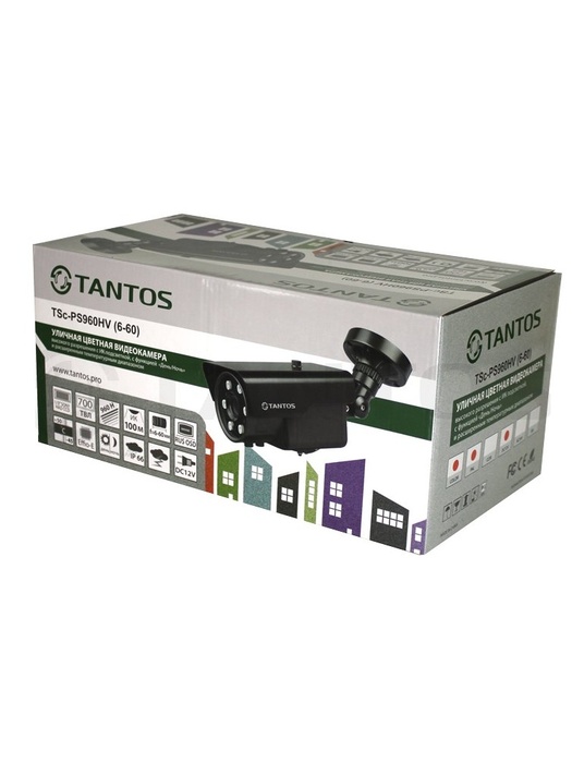 фото Аналоговая уличная видеокамера Tantos TSc-PS960HV (6-60)