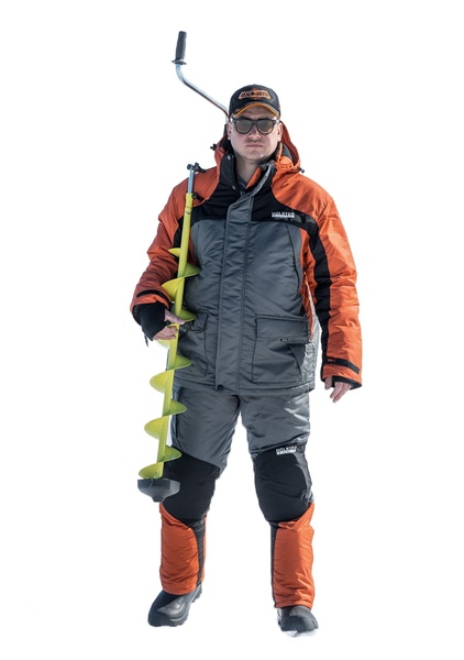 Зимний костюм для рыбалки Holster Неман-1 (таслан, оранжево-серый) -45С - фото 1