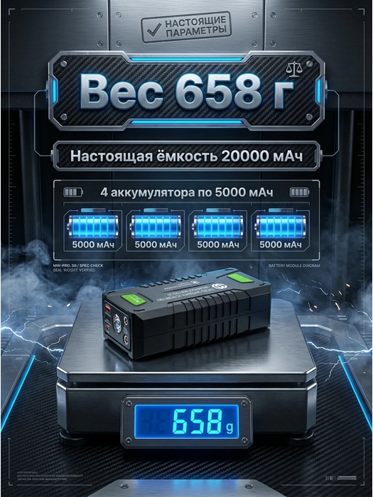 фото Пуско-зарядное устройство UnlimHost MW PRO-20
