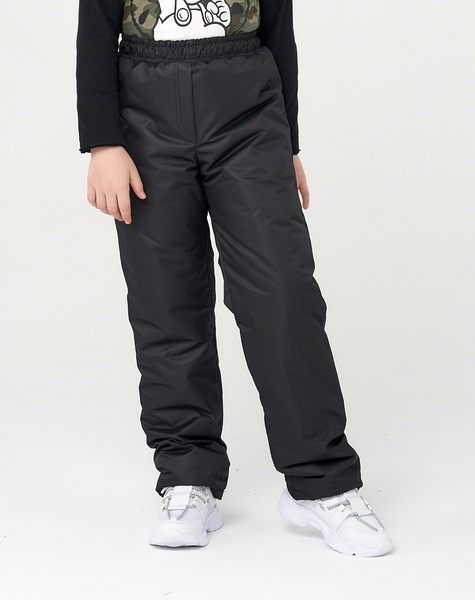 Подростковые зимние брюки для девочек KATRAN Frosty (локкер, черные) - фото 2