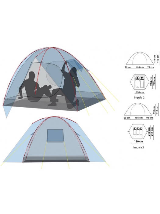 фото Палатка Canadian Camper  IMPALA 3 (цвет royal)