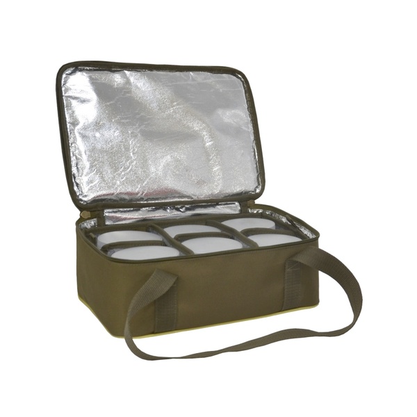 Термо-сумка Aquatic С-42Х с банками 6 шт. (цвет: хаки, размер: 32х23х15 см.) - фото 3