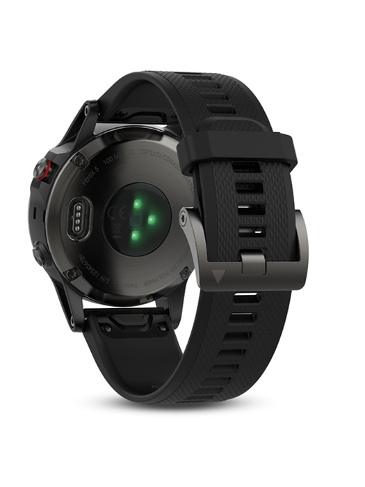 фото Garmin FENIX 5 серые с черным ремешком и HRM-Tri (010-01688-30)