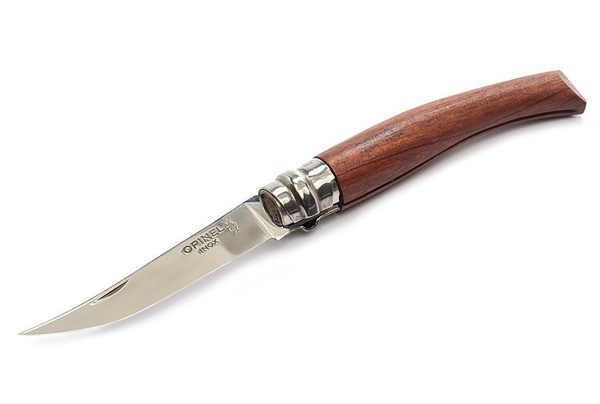 Нож филейный Opinel №8 (нержавеющая сталь, бубинга)