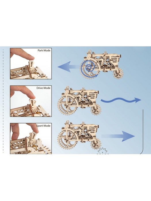 фото 3D деревянный конструктор UGEARS Трактор