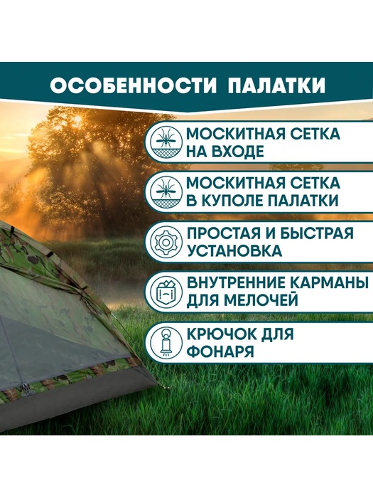 фото Палатка трехместная JUNGLE CAMP FISHERMAN 3