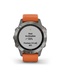 фото Garmin FENIX 6 Sapphire титановый (010-02158-14) с оранжевым ремешком