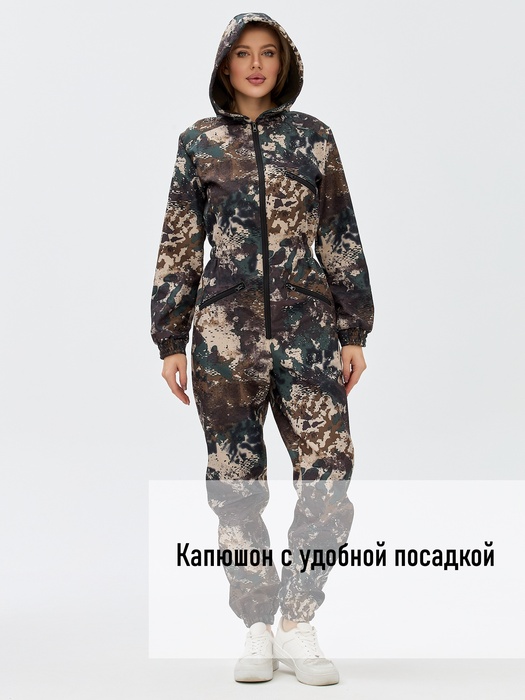 фото Комбинезон женский осенний для охоты и рыбалки KATRAN АМАЗОНКА (полофлис, Вудланд)