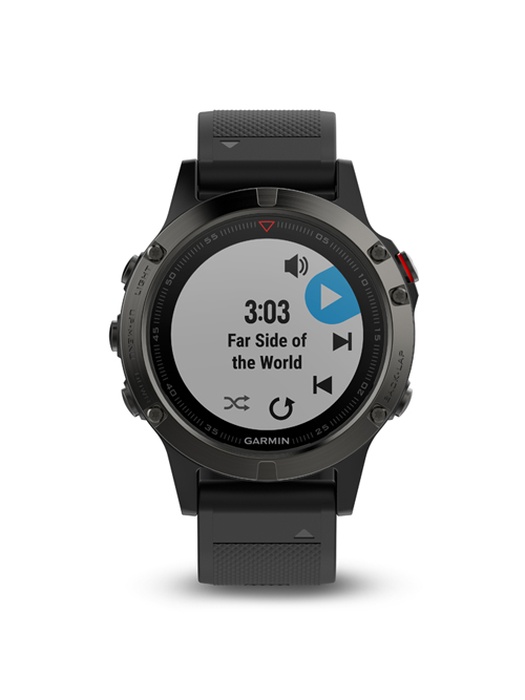 фото Garmin FENIX 5 серые с черным ремешком и HRM-Tri (010-01688-30)