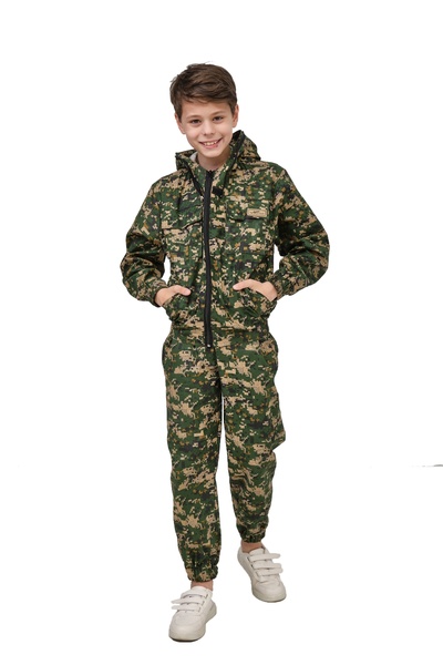 Детский антимоскитный костюм KATRAN ДОН (Хлопок, зеленый пиксель) - фото 2