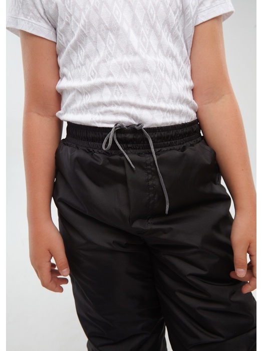 фото Подростковые утепленные осенние брюки для девочек KATRAN Young (дюспо, черный)