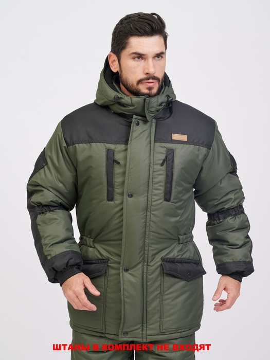 фото Куртка зимняя для охоты и рыбалки KATRAN АРХЫЗ-35°С (Таслан, хаки)