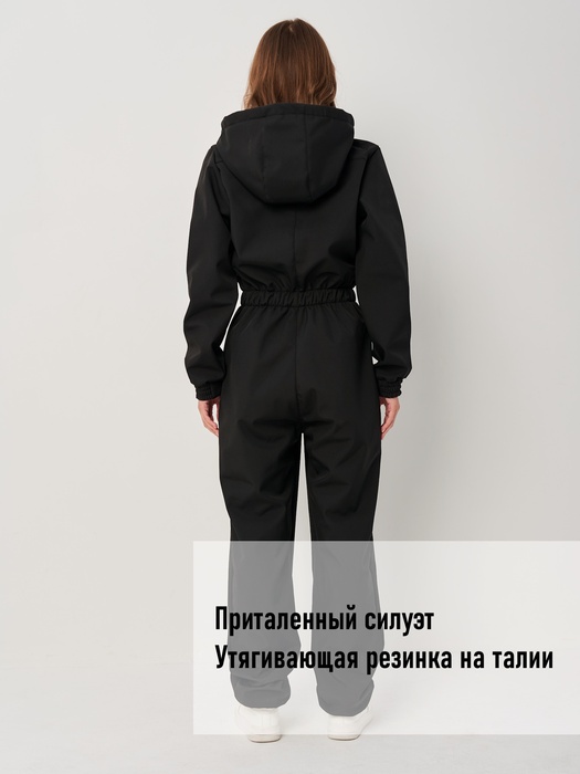 фото Комбинезон женский осенний для охоты и рыбалки KATRAN АМАЗОНКА (Софтшелл, черный)