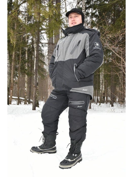 фото Зимний костюм для рыбалки Canadian Camper Tundra (black/grey)