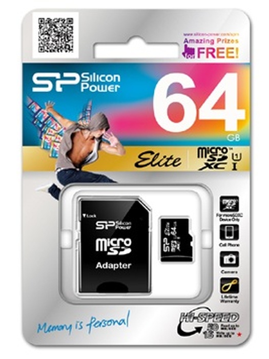 фото Карта памяти Silicon Power Micro SD 64 GB XC-1 (Class 10)