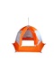 фото Палатка для зимней рыбалки "Зонт" Пингвин 4 (1-сл) бело-оранжевая
