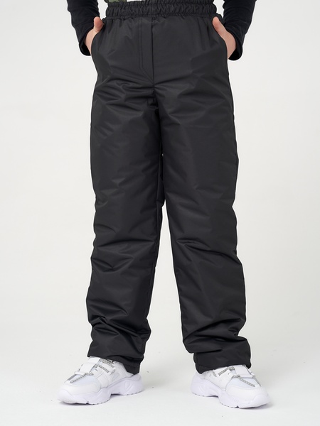 Подростковые зимние брюки для девочек KATRAN Frosty (локкер, черные) - фото 3