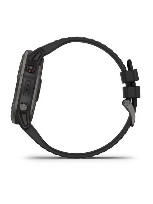 фото Garmin FENIX 6X Sapphire серый DLC (010-02157-11) с черным ремешком