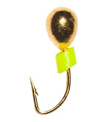 фото Мормышка вольфрамовая TROUT PRO , "Дробинка", диаметр 2 мм, спортивная чёрная полоска