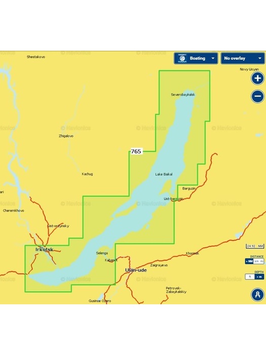 фото Карты Navionics Россия 5G765S о.Байкал, Иркутское водохранилище