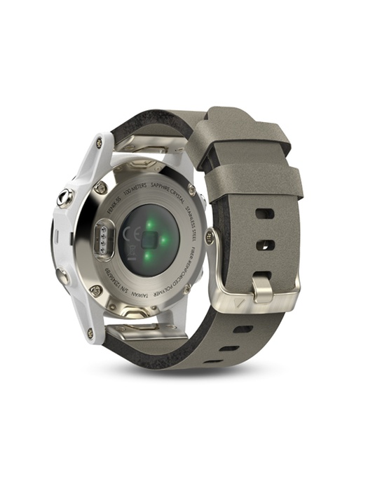 фото Garmin FENIX 5S SAPPHIRE золотистые с замшевым ремешком (010-01685-13)