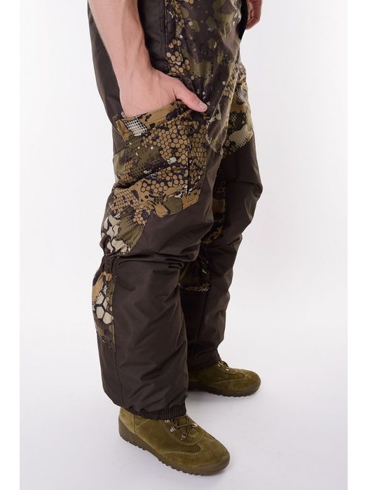 фото Зимний костюм для охоты и рыбалки TRITON Горка -40 (Вельбоа, Бежевый) Брюки