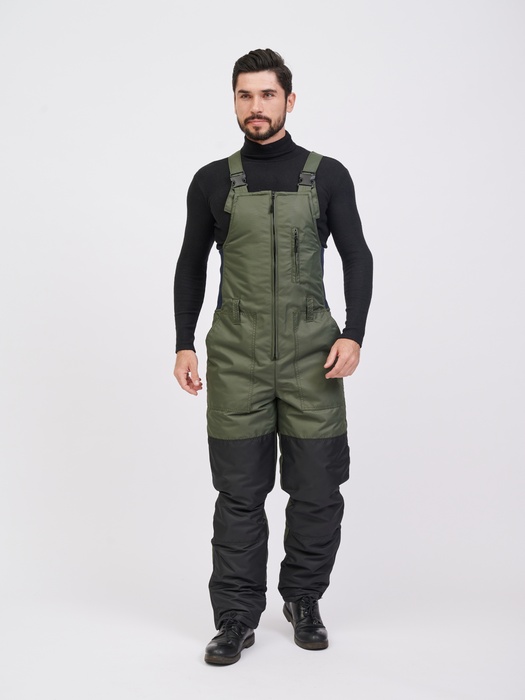 фото Зимний полукомбинезон/штаны для рыбалки KATRAN АЙСБЕРГ -35°С (Таслан, хаки)