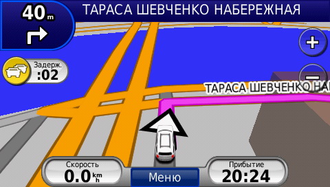 Отображение пробок в GPS навигаторах Garmin, передаваемых при помощи ТМС модуля.