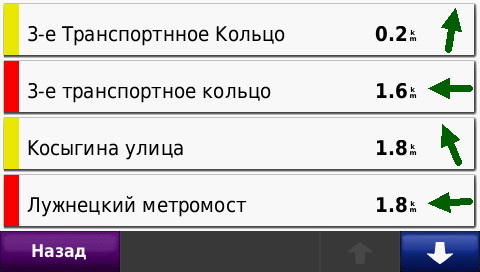 Отображение пробок в GPS навигаторах Garmin, передаваемых при помощи ТМС модуля.