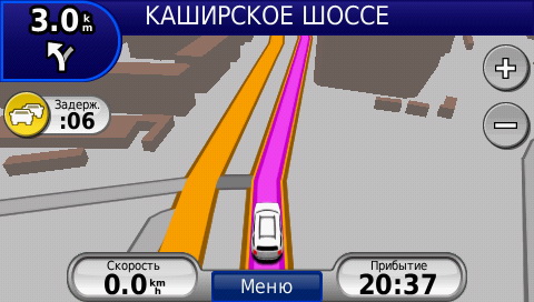 Отображение пробок в GPS навигаторах Garmin, передаваемых при помощи ТМС модуля.