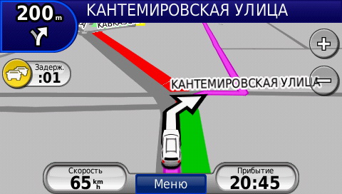 Отображение пробок в GPS навигаторах Garmin, передаваемых при помощи ТМС модуля.