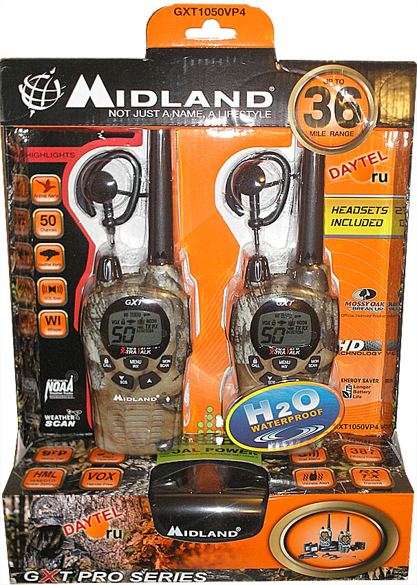 Радиостанция FRS Midland GXT 1050